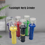 Flashlight Style Plastic Grass Grinder Type-C Charge Electric Mills Crank Spice Crusher for Grinding Tobacco Smoking Accessories