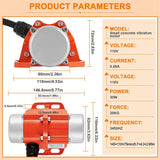 30W Concrete Vibrator Screen, Vibration Motor with Speed Controller, Waterproof 3600RPM for Sand Shaking Table US Plug