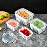 Refrigerator CA, fresh fruit and vegetable organizer, drainage basket, lighting container, storage room, kitchen organizer