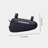 OFFBONDAGE Triangle Bag 1.5L Bicycle Front Frame Handlebar Waterproof Cycg Bags Mountain Repair Tools Bike Parts