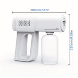 380ml electric nano disinfection gun - blue light atomization steam wireless atomization disinfection of chives