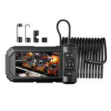 Premium HD 1080P Endoscope with 5'' LCD Screen - 8 Adjustable LEDs, Bracket & Dual-Lens Inspection Camera