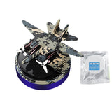 Solar Air Freshener Helicopter Automatic Rotation Essential Oil Diffuser Dashboard Camouflage Ornament Car Accessories