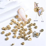 30Pcs/Pack Metal Rotatable Bearing Shaft For Rotating 3D Nail Art Decorations DIY Crystal Jewelry Spin Accessory Tools