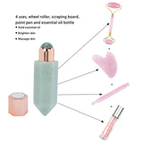Column Scraping Massage Roller Relieve Pressure Point Pen Smoothing Surfaces Essential Oil Bottle Hexagonal Facial Massage