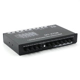 5/7 band Car Audio Equalizer EQ Frequency Adjustable RCA Input for Devices+Subwoofer Output Portable Video Parts Tool