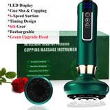 New Electric Cupping Massager For Promoting Cell Renewal Smart Cupping Therapy Set with Red Light Therapy Scraping Massage Tools