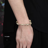 Full zircon wire bracelet
