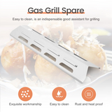 4Pcs Plate , Master Forge, Perfect Flame, Stainless Steel Heat Diffuser Gas Grill Spare Part for