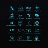 Multimedia 9.5 inch IPS Vertical Screen Car MP5 Player Voice Control Bluetooth Mirror k Steering wheel control