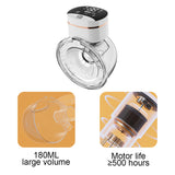Wearable Electric Breast Hands Free Milk Pump with LED Display 4 Modes 9 Levels of Suction 180mL Capacity Food-grade