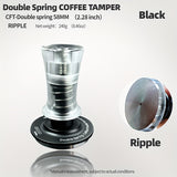 1pc Double Spring Coffee Tamper 30 Ib Coffee Powder Hammer 51/53/58MM Italian Coffee Powder Press Coffee Tools Barista Tools