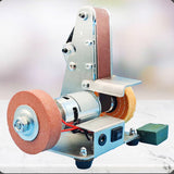 110V-220V Multifunctional Desktop Micro Mini Electric Belt Machine DIY Polishing Machine Fixed Angle Grinder