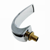 304 Stainless Steel Brass Flat C Waterfall Bathtub 1/2" Bathroom Shower Basin Faucet Hot Tub Water Draw-off Tap