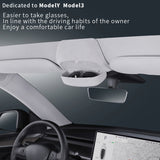 Sunglasses Holder Car Sun Visor Eye Glasses Storage for Tesla Y Model 3 Protective Case Auto Interior Organizer