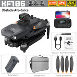 KF106 MAX HD Camera Drone Aerial Photography Foldable RC Quadcopter Professional FPV Brushless GPS 3-Axis Anti-Shake Gimbal Dron