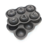 Large Ice Cube Maker Silicone Mold 6 Cell Big Sphere Ice Ball Tray Whiskey Wine Cocktail Party Bar Accessories
