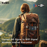 2.5Gbps Dual Band 6000mAh 5G CPE Modem Mobile Hotspot Pocket WiFi Router with Sim Card Slot