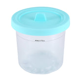 4Pack For NINJA Ice Cream Pint Cups NC299AMZ NC300S Series Ice Cream Maker Replacement Parts Storage Jars With Airtight Lids A