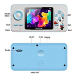 Mini Portable Console Retro Classic Handheld Game Player 8 Bit With 520 Free Games Kids Gift-Pink Reusable Easy To Use
