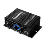 AK270 Mini Audio 2-Channel Stereo Power Portable Sound Amplifier AUX Input Speaker Amp for Car and Home
