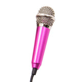 Portable 3.5mm Stereo Studio KTV Karaoke Mini Microphone For Cell Phone PC Mic