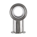2 Pcs 1.5Inch 38Mm Tri Clamp 3 Way 304 Stainless Steel Sanitary Ferrule Tee Connector Pipe Fitting