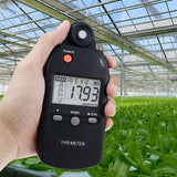 Handheld PAR Meter Advanced Quantum Sensor Measure Grow Light Intensity PPFD Tester for Indoor and Outdoor Plant