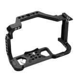 Andoer Aluminum Alloy Cage for Canon EOS R5 R6 DSLR camera w 1/4 Inch Screw Holes Dual Cold Shoe Mounts Camera Video Rig
