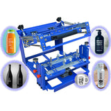 Small Cylindrical Wine/Cosmetic Bottle/Insulation Cup Curved Screen Printing Machine