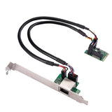 22x30mm M.2 A and E Key to 1 Port 10/100/1000Mbps Gigabit Ethernet NIC Network Card