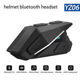 YZ06 Motorcycle Bluetooth Helmet Headset Wireless 5.0 Hands-free Call Kit Waterproof Earphones MP3 Speaker Stereo Audio Receiver