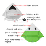 Household Window Cleaning Brush Multi-function Cleaning Tools Double-sided Hollow Glass Wiper Magnetic Glass Brush