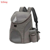 S/L Portable Pet Cat Dog Backpack Mesh Breathable Pet Backpack Pet Travel Bag Outdoor Large Capacity Pet Carrier Folding Pet Bag