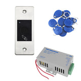Wall Mounted Embedded 125KHz RFID Proximity Fingerprint Access Control Reader Biometric Door Lock controller