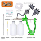 2Ml 5Ml Automatic Animal Continuous Metal Syringe Veterinary Equipment with Bottles Vaccination Double Vaccine Bottle New