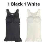 2PCS Shaper Slim Up Lift Plus Size Bra Tank Top Women Body Shaper Removable Shaper Underwear Slimming Vest Corset Shapewear