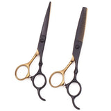 2Pcs 6.0" Stainless Professional Hair Scissors Regular Scissors Thinning Shears Hairdressing Scissors Barber Shears C9030