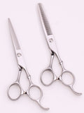 2Pcs 6.0" Stainless Professional Hair Scissors Regular Scissors Thinning Shears Hairdressing Scissors Barber Shears C9030