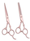 2Pcs 6.0" Stainless Professional Hair Scissors Regular Scissors Thinning Shears Hairdressing Scissors Barber Shears C9030