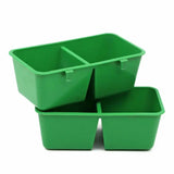 2Pcs Mini Bird Parrot Food Water Bowls Feeder Plastic Pigeons Birds Cage Sand Cup Double Feeding Box Bird Feeder Poultry Feeder