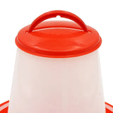 2Pcs Portable 1kg Chicken Poultry Feeder Bird Quail Food Drink Water Automatic Plastic Bucket For Farmer  Bird Feeders