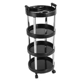 Salon Trolley Large Space Stainless Steel Frame Salon Rolling Storage Cart Universal Roller for Beauty Salons for Hair Salons