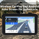 Motorcycle Special Navigator 5 Inch Touch Screen Ip65 Support Wireless Carplay Android Auto Optional with Dual 1080 Cameras