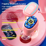 A10 Bluetooth Wireless Earphones Headphones Tws Earbuds Outdoor V5.3 with Charging Bin Touch Control Noise ReductionLED Display