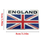 Union Jack Car England United Kingdom Flag Metal Emblem Badge Queen Memorial Party Props Stickers