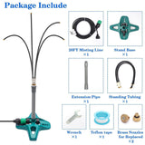 Outdoor Water Sprayer Misting Coog Nozzle System Multi Heads Flexible Standing Misters For Greenhouses Plants