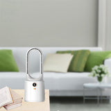 1 Set 2200Mah Summer Bladeless USB Charging High Wind Power Fan For Office Home