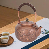 Copper Teapot - Water Boiler & Coffee Pot For Hiking, Picnic & Tea Lovers
