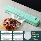 1pc Electric Vacuum Sealer Food Vacuum Sealer Machine Compact Vacuum Sealer With 10pcs Vacuum Bags 220V EU Machine